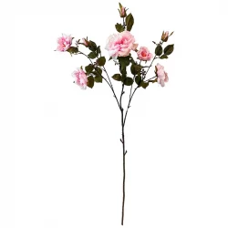Ros på stjälk, york, pink, 110cm, konstgjord blomma