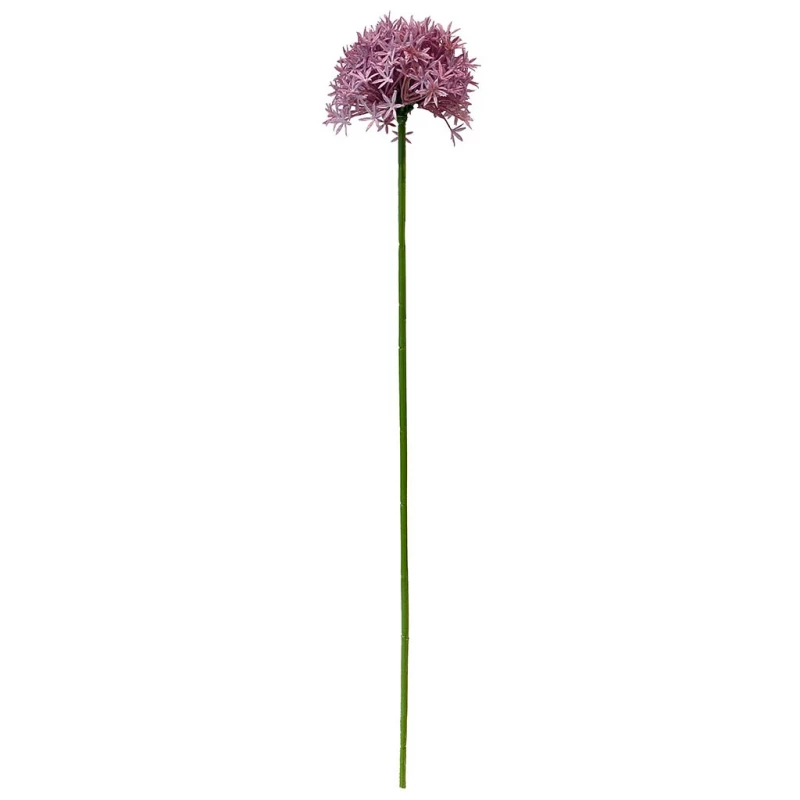 Prydnadslök, 62cm, rosa allium, konstgjord blomma