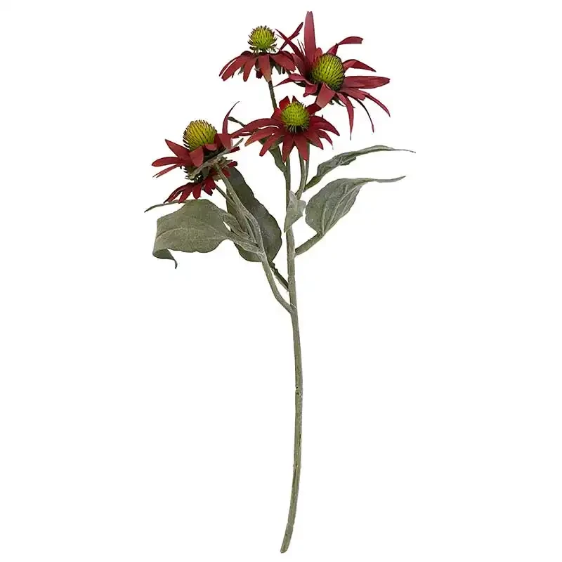 Solhatt, röd, 50cm, konstgjord blomma