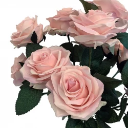 Rosbukett, 10 rosor, Rosa, 42cm, Konstgjord Blomma