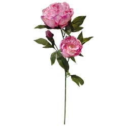 Pion, 71cm, pink, konstgjord blomma