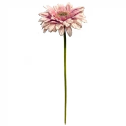 Gerbera, 48cm, rosa / laxrosa, konstgjord blomma