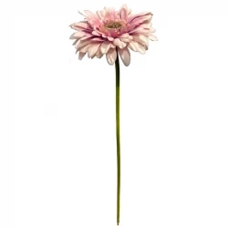 Gerbera på stjälk 48 cm Rosa/Laxfärgad, konstgjord blomma