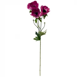Anemon på stjälk, pink, 75cm, konstgjord blomma