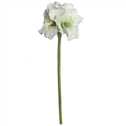 Amaryllis, vit, 99 cm, konstgjord blomma