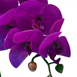 Orkidé på stjälk, pink, 77cm, konstgjord blomma