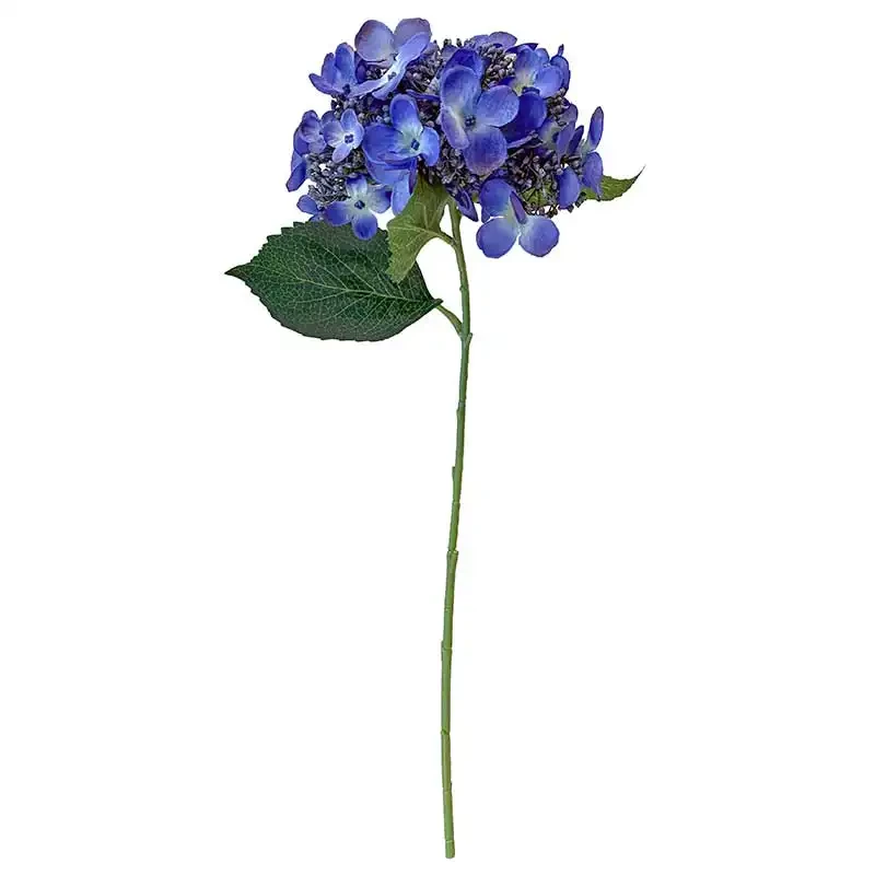 Hortensia, mörkblå, 50cm, konstgjord blomma