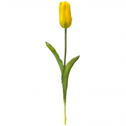 Tulpan, gul, 48 cm, konstgjord blomma