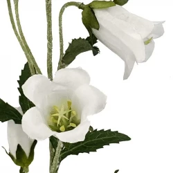 Klocka blomma på stjälk, 88cm, vit, konstgjord blomma