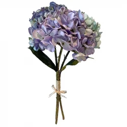 Hortensiabukett, lavendel/blå, konstgjord blomma