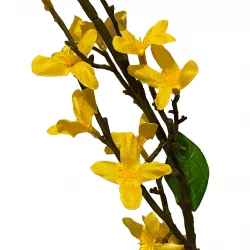 Forsythia gren, 123cm, konstgjord gren