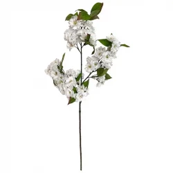 Äppelgren, vita blommor, 80 cm, konstgjord gren