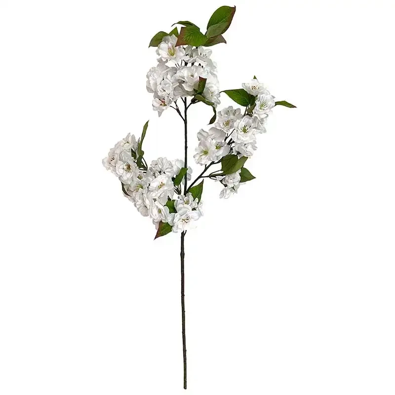 Äppelgren, vita blommor, 80 cm, konstgjord gren