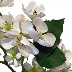 Blommande gren, vit, 90cm, konstgjord gren