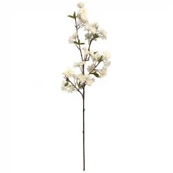 Äppelgren med blommor, 95 cm, vit, konstgjord växt