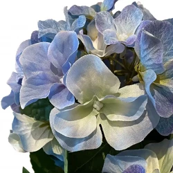 Hortensia blå, i korgkruka, 45cm, konstgjord blomma