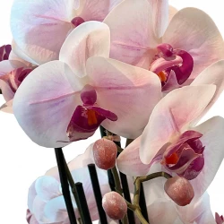 Orkidé i kruka, pink, 100cm, konstgjord blomma