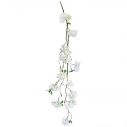 Körsbärsblomma, vit, 120cm, konstgjord blomma