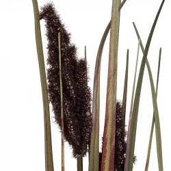 Pampasgräs i bunt, lila/grönt, 89 cm, konstgräs