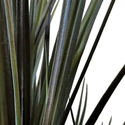 Gräs i svart kruka, UV-skyddade 115 cm, konstgräs