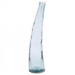 Vas i blåaktig återvunnet glas, 80 cm