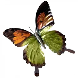 Fjärilar på klämmor, Orange, 6 st, Konstgjorda Djur