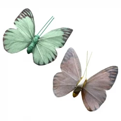 Fjärilar, 12 st. m klips