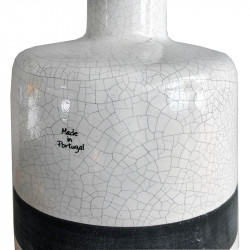 Vas med sprickmönstrad yta, 22 cm