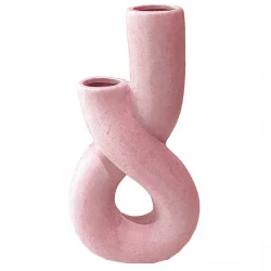 Porslinsvas, rosa, H21cm