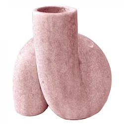 Porslinsvas, rosa, H11cm