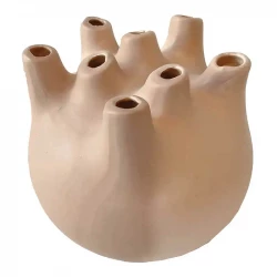 Vas, beige keramik, Ø18cm