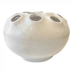 Vas, vit keramik, Ø23cm