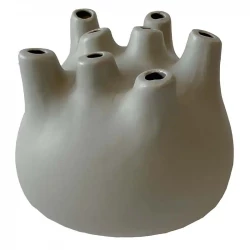 Vas, grågrön keramik, Ø20,5cm
