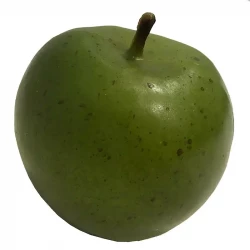 Äpple, 8cm, grön, konstgjord frukt