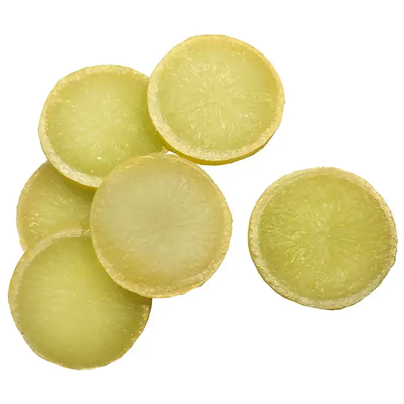 Citron i skivor, 6 st. konstgjord mat