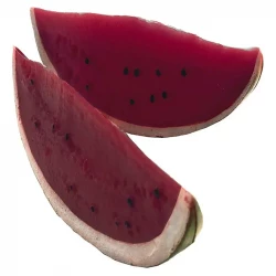 Vattenmelon-skivor, 2st. konstgjord mat