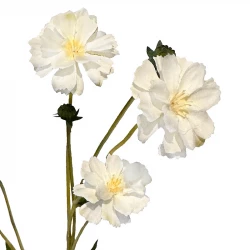 Kornblomst, cream, 65cm kunstig blomst