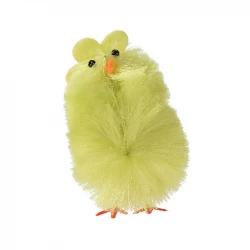 Kyckling, 11 cm, grön, påsk, konstgjord kyckling