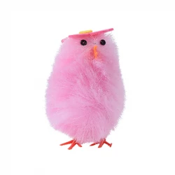 Kyckling, 11 cm, pink, påsk, konstgjord kyckling