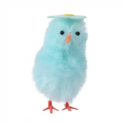 Kyckling, 11 cm, blå, påsk, konstgjord kyckling
