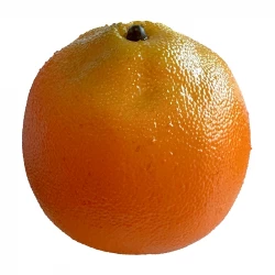 Apelsin, Ø8cm, konstgjord frukt