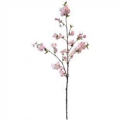 Blommande gren, rosa, 110cm, konstgjord gren