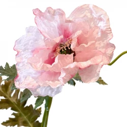 Vallmo på stjälk, rosa, 102cm, konstgjord blomma