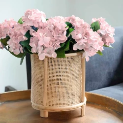 Hortensia, 48 cm Rosa, konstgjord blomma