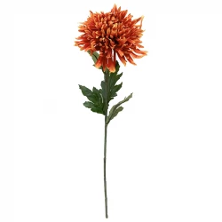 Krysantemum, 54cm, orange, konstgjord blomma