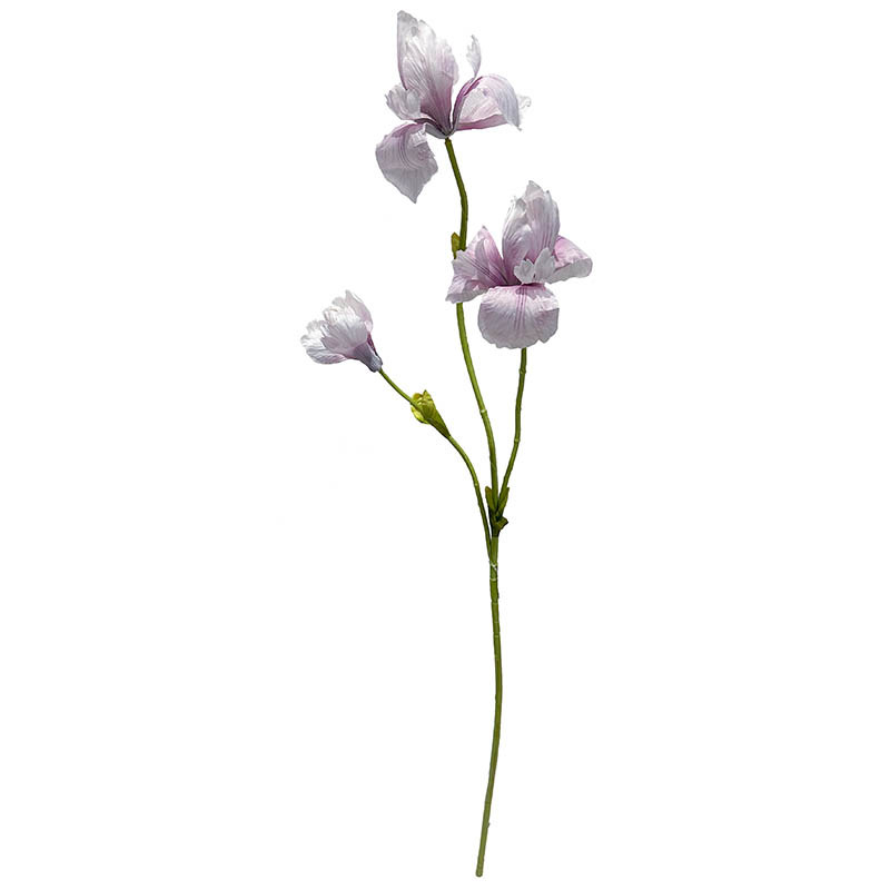 Iris, 103cm, lila, konstgjord blomstergren