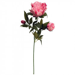 Pion, 71cm, pink, konstgjord blomma