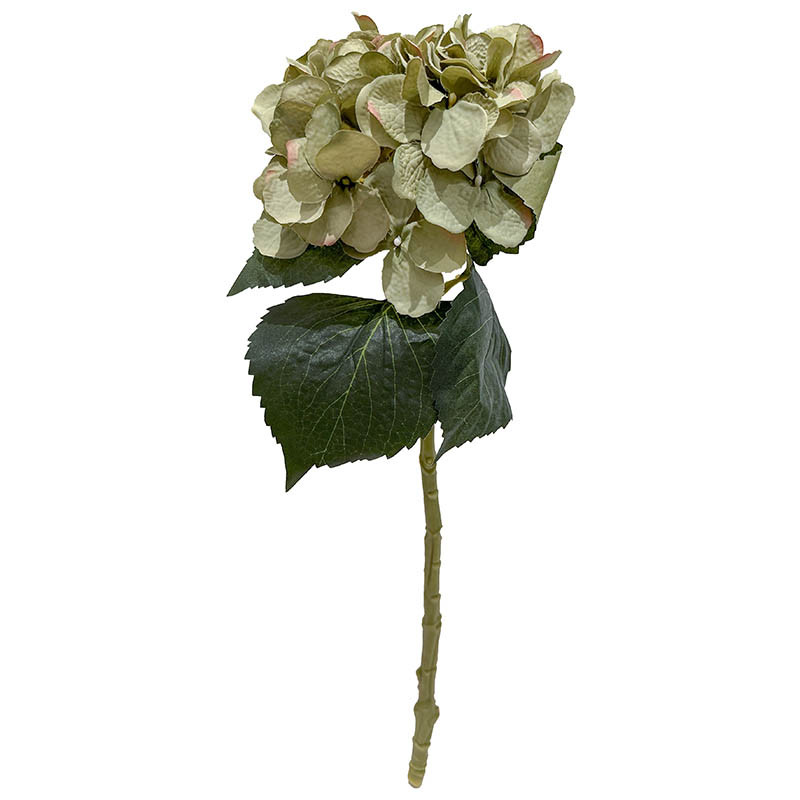 Hortensia, 48cm, grön, konstgjord blomma