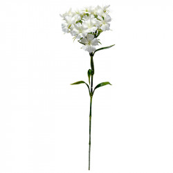 Nejlika, 55cm, vit, konstgjord blomma