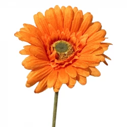 Gerbera, 50cm, orange, konstgjord blomma